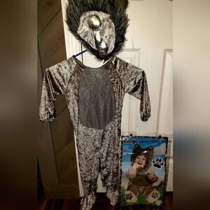 Kids Wolf Costume One Piece - Gray